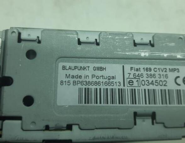 CD-Radio FIAT Panda (169), FIAT Panda Kasten/Schrägheck (169)