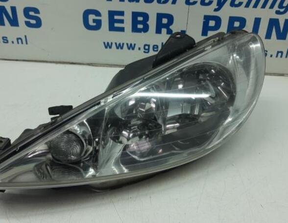 Headlight PEUGEOT 206 Schrägheck (2A/C), PEUGEOT 206 Stufenheck (--), PEUGEOT 206 SW (2E/K)