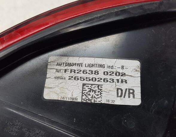 Combination Rearlight RENAULT Captur I (H5, J5), RENAULT Clio IV (BH), RENAULT Clio III (BR0/1, CR0/1)