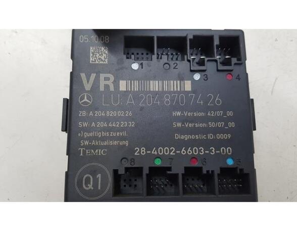 Control unit MERCEDES-BENZ C-Klasse (W204)