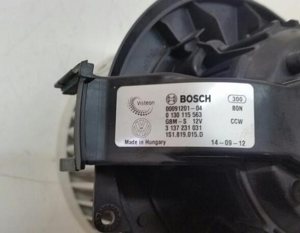 Interior Blower Motor VW UP! (121, 122, 123, BL1, BL2, BL3), VW Load UP (121, 122, BL1, BL2)