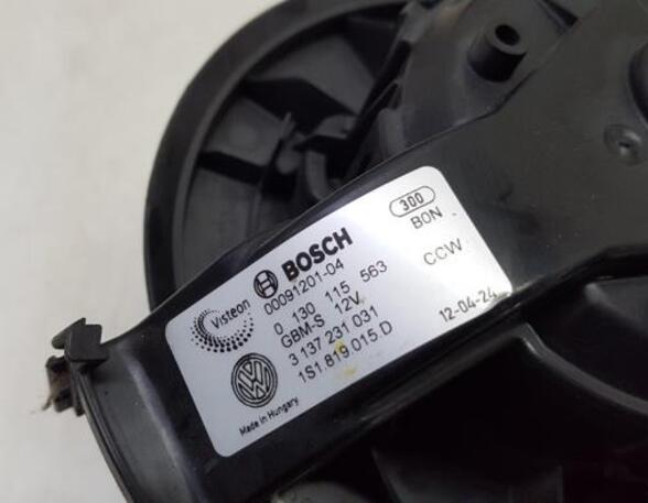 Interior Blower Motor VW UP! (121, 122, BL1, BL2, BL3, 123), VW LOAD UP (121, 122, BL1, BL2)