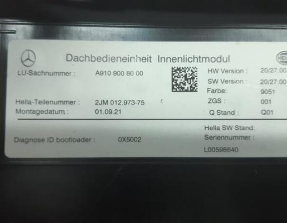 Interieurverlichting MERCEDES-BENZ SPRINTER 3,5-t Van (906)