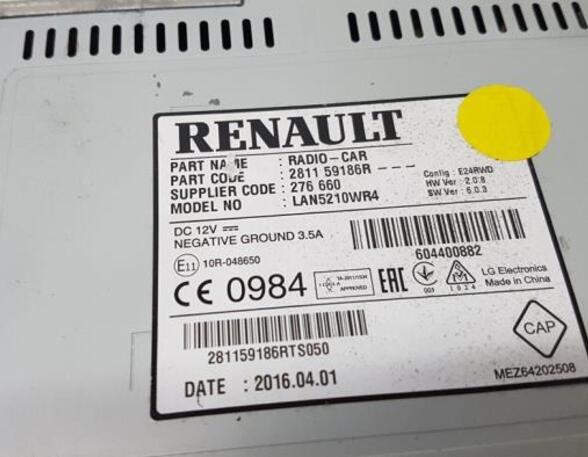 Instrument Cluster RENAULT Captur I (H5, J5), RENAULT Clio IV (BH), RENAULT Clio III (BR0/1, CR0/1)