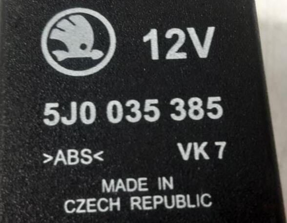 Wash Wipe Interval Relay SKODA FABIA II Combi (545), SKODA ROOMSTER (5J7), SKODA ROOMSTER Praktik (5J)