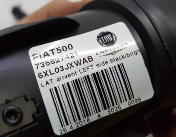 Dashboard ventilatierooster FIAT 500 (312), FIAT 500 C (312), FIAT 500/595/695 (312), FIAT 500C/595C/695C (312)
