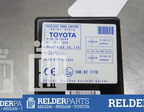 Central Locking System TOYOTA COROLLA Verso (ZER_, ZZE12_, R1_)