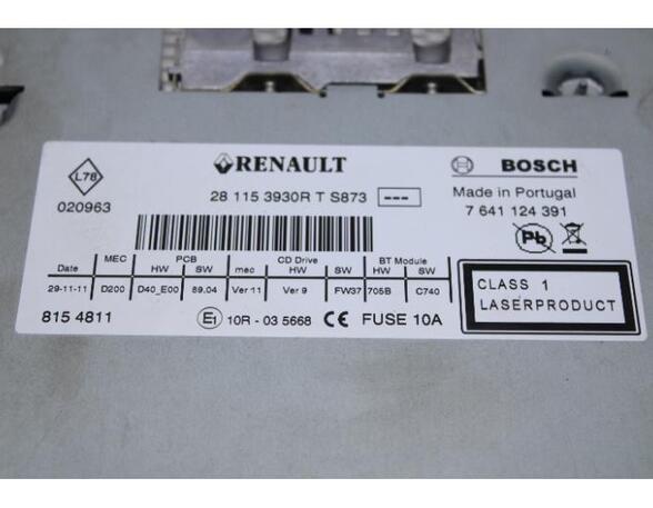 CD-Radio RENAULT ESPACE IV (JK0/1_)