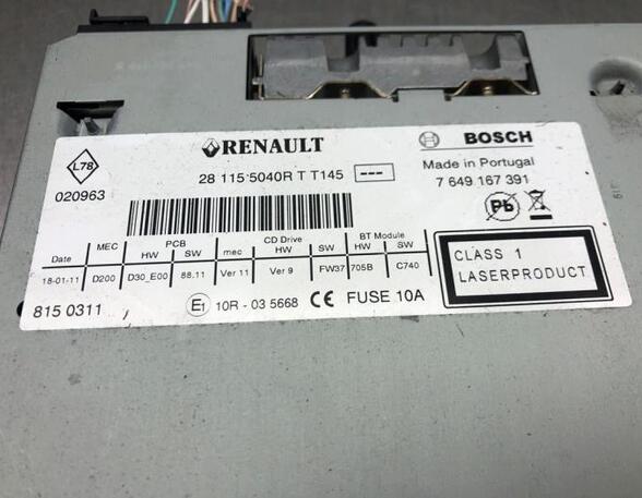 CD-Radio RENAULT SCÉNIC III (JZ0/1_), RENAULT GRAND SCÉNIC III (JZ0/1_)