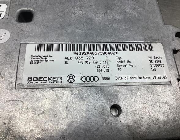 Control unit AUDI A6 Avant (4F5, C6), AUDI A3 (8P1), AUDI A3 Sportback (8PA), AUDI A6 (4F2, C6)