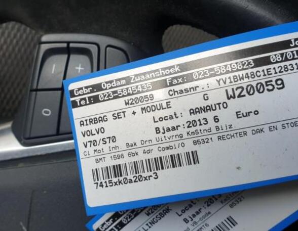 Control unit for Airbag VOLVO V70 III (135), VOLVO XC70 II (136)