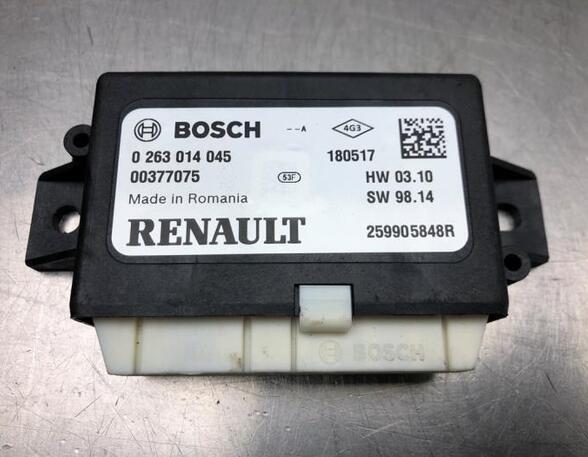 Regeleenheid park distance control RENAULT CLIO IV (BH_), RENAULT CAPTUR I (J5_, H5_), RENAULT CLIO III (BR0/1, CR0/1)