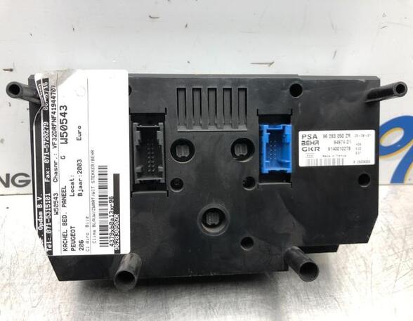 Heating & Ventilation Control Assembly PEUGEOT 206 CC (2D)