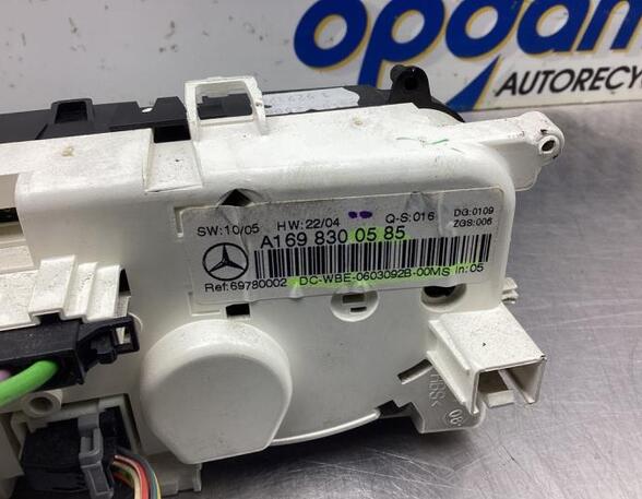 Heating & Ventilation Control Assembly MERCEDES-BENZ A-CLASS (W169)