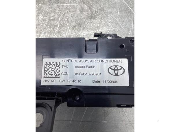 Heating & Ventilation Control Assembly TOYOTA C-HR (_X1_), TOYOTA PRIUS PHV (_W52_)