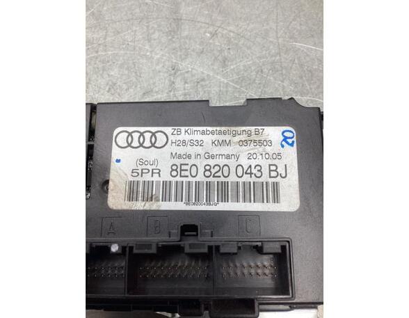 Heating & Ventilation Control Assembly AUDI A4 Avant (8E5, B6), AUDI A4 Avant (8ED, B7)