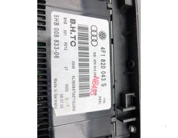 Heating & Ventilation Control Assembly AUDI A6 (4F2, C6)