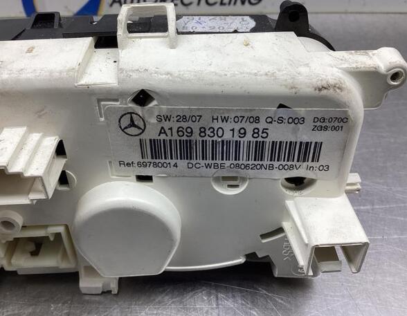 Heating & Ventilation Control Assembly MERCEDES-BENZ B-CLASS (W245)