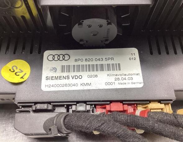 Heating & Ventilation Control Assembly AUDI A3 (8P1), AUDI A3 Sportback (8PA)