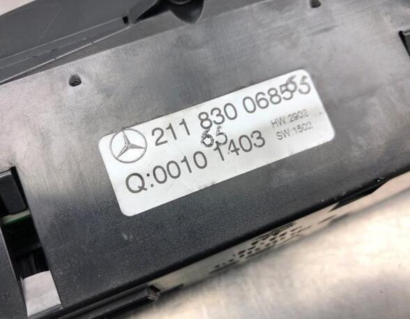 Heating & Ventilation Control Assembly MERCEDES-BENZ E-CLASS (W211), MERCEDES-BENZ E-CLASS T-Model (S211)