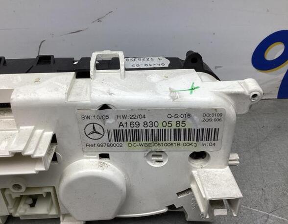 Heating & Ventilation Control Assembly MERCEDES-BENZ B-CLASS (W245)