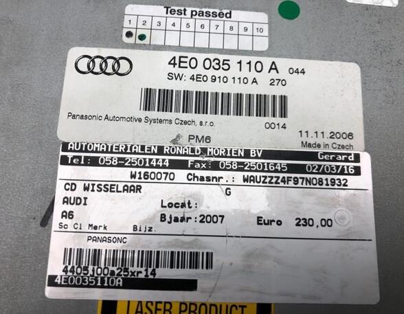 CD Wechsler AUDI A6 (4F2, C6)