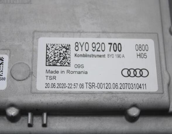 Tachometer (Revolution Counter) AUDI A3 Sportback (8YA)