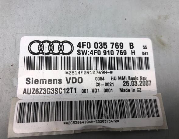 Navigation System AUDI A6 (4F2, C6)