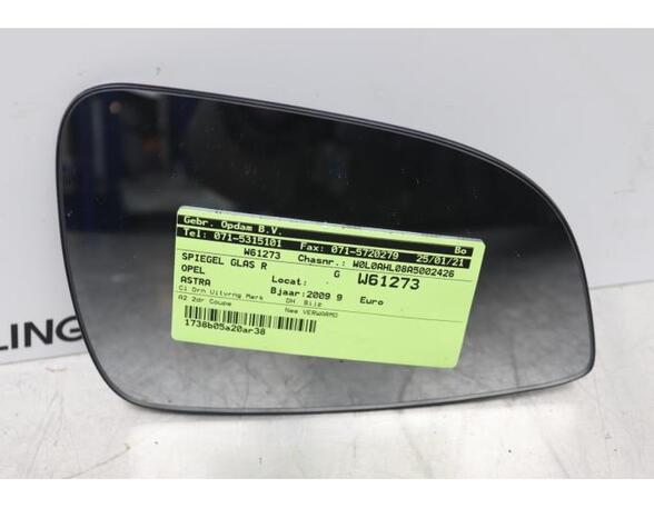 Outside Mirror Glass OPEL ASTRA H GTC (A04)