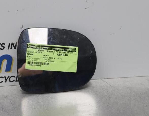 Outside Mirror Glass RENAULT CLIO III (BR0/1, CR0/1), RENAULT CLIO II (BB_, CB_), RENAULT CLIO IV (BH_)