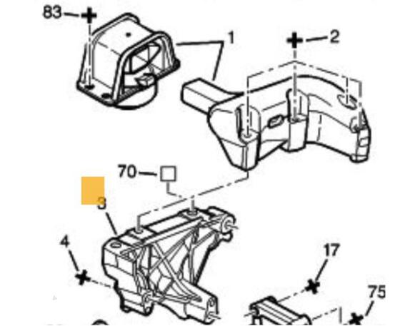 Engine Mount Bracket CITROËN C4 Coupe (LA_)