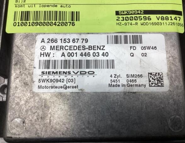 Control unit for engine MERCEDES-BENZ A-CLASS (W169)