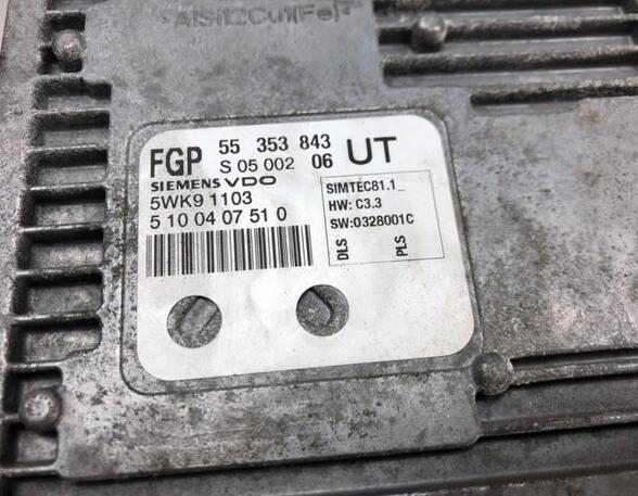 Control unit for engine OPEL ZAFIRA / ZAFIRA FAMILY B (A05)