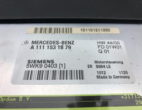 Control unit for engine MERCEDES-BENZ CLK (C208)