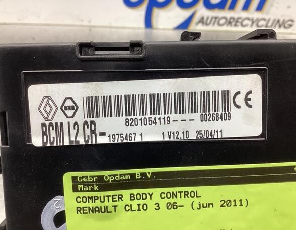 Control unit central electric (BCM) RENAULT CLIO III Grandtour (KR0/1_), RENAULT CLIO III (BR0/1, CR0/1), RENAULT CLIO IV (BH_)