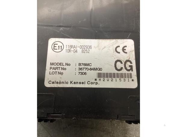 Control unit central electric (BCM) SUZUKI CELERIO (LF)