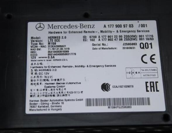 Control unit Bluetotoh MERCEDES-BENZ SPRINTER 5-t Platform/Chassis (906)