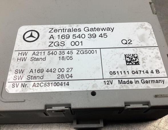 Control unit gateway MERCEDES-BENZ A-CLASS (W169)