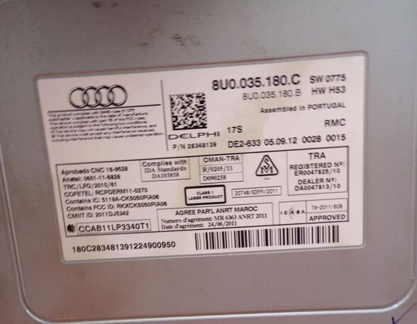 Radio / navigation system combination AUDI Q3 (8UB, 8UG)