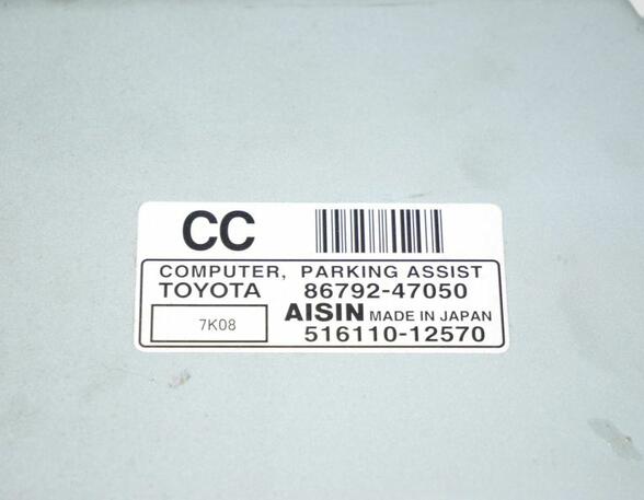 Parking Aid Control Unit TOYOTA Prius Liftback (W2)