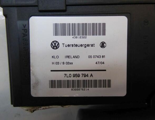 Raambedieningsmechanisme VW Touareg (7L6, 7L7, 7LA)