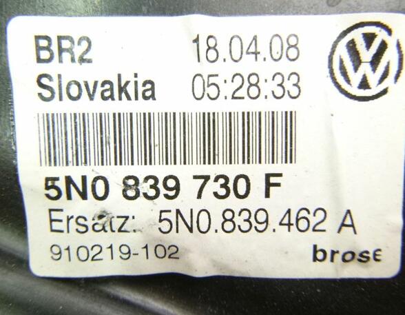 Fensterheber rechts hinten ohne Motor VW TIGUAN (5N) 2.0 TDI 4MOTION 103 KW