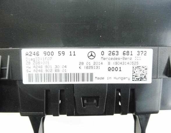 Speedometer MERCEDES-BENZ B-Klasse (W242, W246)