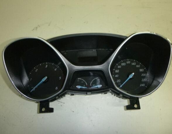 Tachometer KOMBIINSTRUMENT ( CHROM DEKORBLENDE BESCHÄDIGT ) FORD FOCUS III TURNIER 1.6 TDCI 85 KW