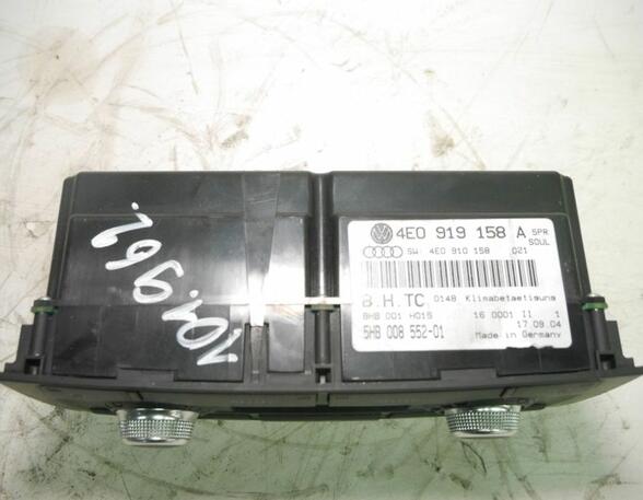 Air Conditioning Control Unit AUDI A8 (400, 400000000)