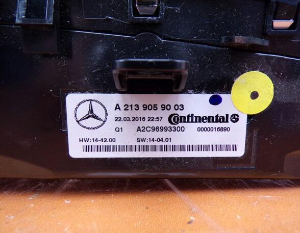 Bedienelement  Klimaanlage  MERCEDES-BENZ E-KLASSE (W213) E 220 D AMG 143 KW