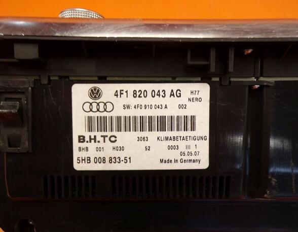 Bedieningselement airconditioning AUDI A6 (4F2, C6)