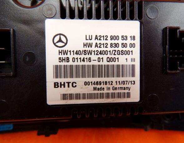 Air Conditioning Control Unit MERCEDES-BENZ E-Klasse T-Model (S212)