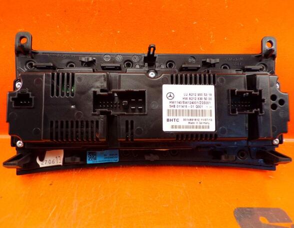 Air Conditioning Control Unit MERCEDES-BENZ E-Klasse T-Model (S212)