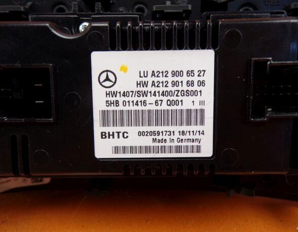 Air Conditioning Control Unit MERCEDES-BENZ E-Klasse T-Model (S212)